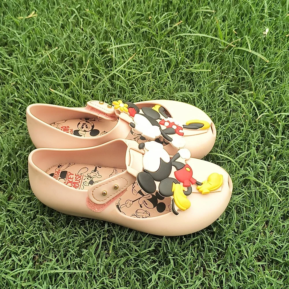 Mini Melissa Mickey And Minnie Kissing Shoe Sz 7-8 Kids